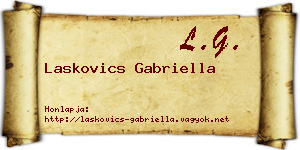 Laskovics Gabriella névjegykártya